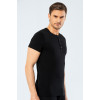 Cacharel Erkek Bisiklet Yaka Dügmeli T-shirt 1308/Siyah