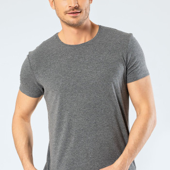 Cacharel Erkek Bisiklet Yaka Likrali T-shirt 1331/Antrasit