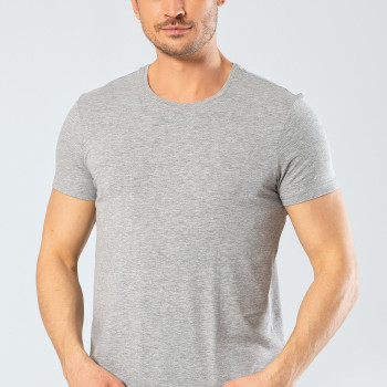 Cacharel Erkek Bisiklet Yaka Likrali T-shirt 1331/Gri