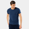 Cacharel Erkek Bisiklet Yaka Likrali T-shirt 1331/İndigo