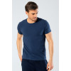 Cacharel Erkek Bisiklet Yaka Likrali T-shirt 1331/İndigo