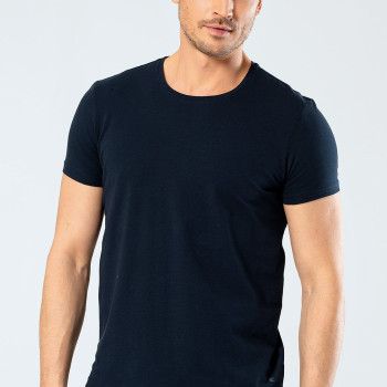 Cacharel Erkek Bisiklet Yaka Likrali T-shirt 1331/Lacivert