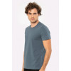 Cacharel Erkek Bisiklet Yaka Likrali T-shirt 1331/MAVİ