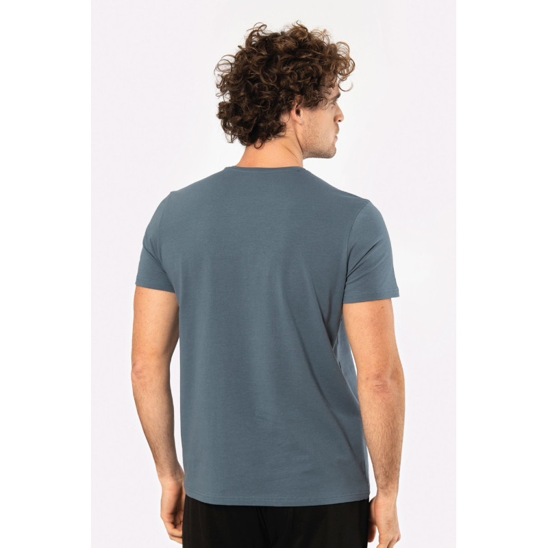 Cacharel Erkek Bisiklet Yaka Likrali T-shirt 1331/MAVİ