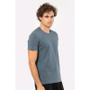 Cacharel Erkek Bisiklet Yaka Likrali T-shirt 1331/MAVİ