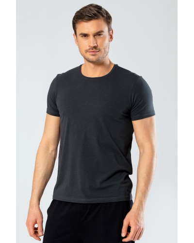 Cacharel Erkek Bisiklet Yaka Likrali T-shirt 1331/Olive