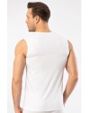 Cacharel Erkek Bisiklet Yaka Spor Atlet 1303/Beyaz