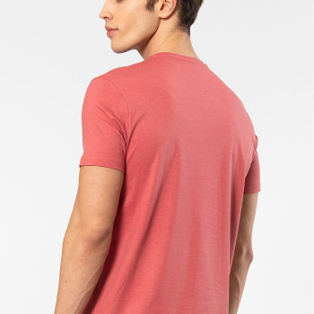 Cacharel Erkek Bisiklet Yaka T-shirt 2169/Mercan