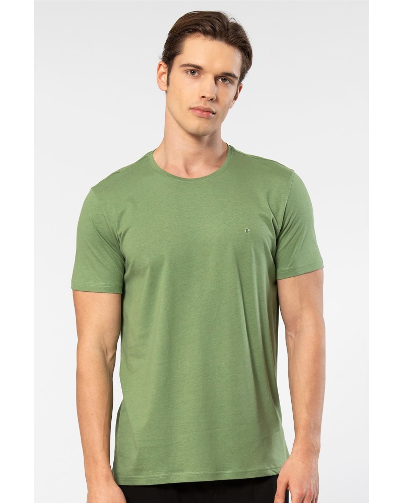 Cacharel Erkek Bisiklet Yaka T-shirt 2169/Yeşil Cacharel Erkek Bisiklet Yaka T-shirt 2169/Yeşil