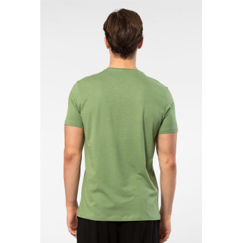 Cacharel Erkek Bisiklet Yaka T-shirt 2169/Yeşil