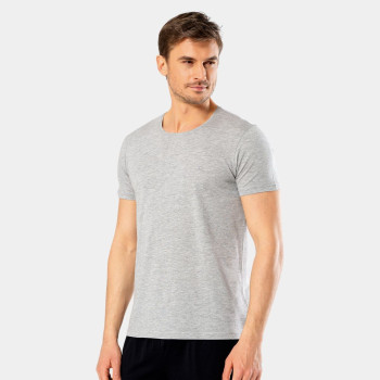Cacharel Erkek Bisiklet Yaka T-shirt 2169/Gri