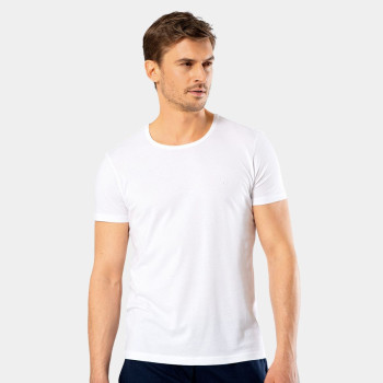 Cacharel Erkek Bisiklet Yaka T-Shirt 2169/Beyaz