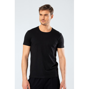 Cacharel Erkek Bisiklet Yaka T-Shirt 2169/Siyah