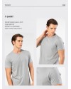 Cacharel Erkek Bisiklet Yaka T-shirt 2169/Gri