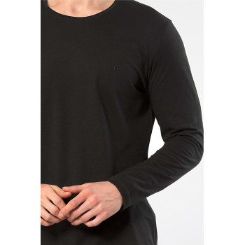 Cacharel Erkek Bisiklet Yaka Uzun Kollu Modal Pijama Takimi 2244/Siyah Cacharel Erkek Bisiklet Yaka Uzun Kollu Modal Pijama Takimi 2244/Siyah