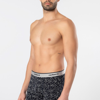 Cacharel Erkek Desenli Likrali Boxer 3'lü Paket 1339/Lacivert 7