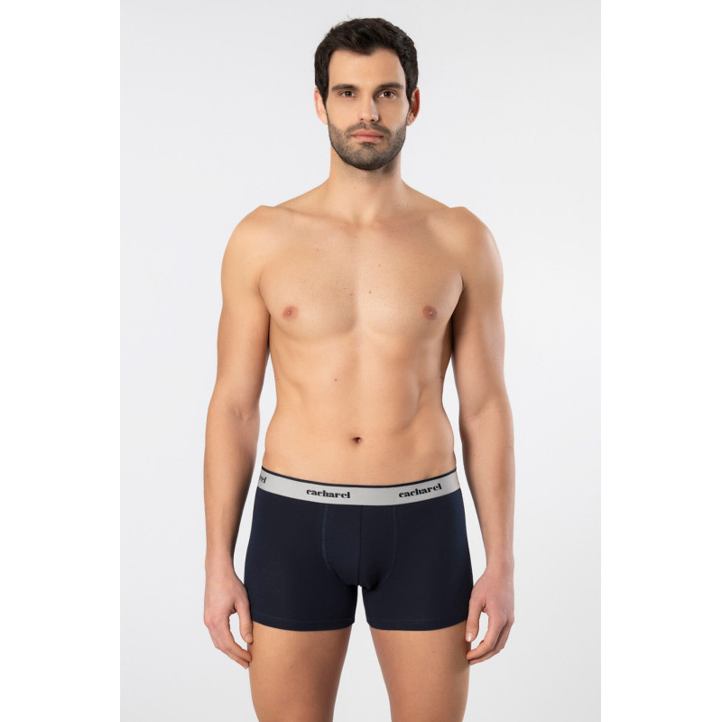 Cacharel Erkek Desenli Likrali Boxer 3'lü Paket 1339/Lacivert 3