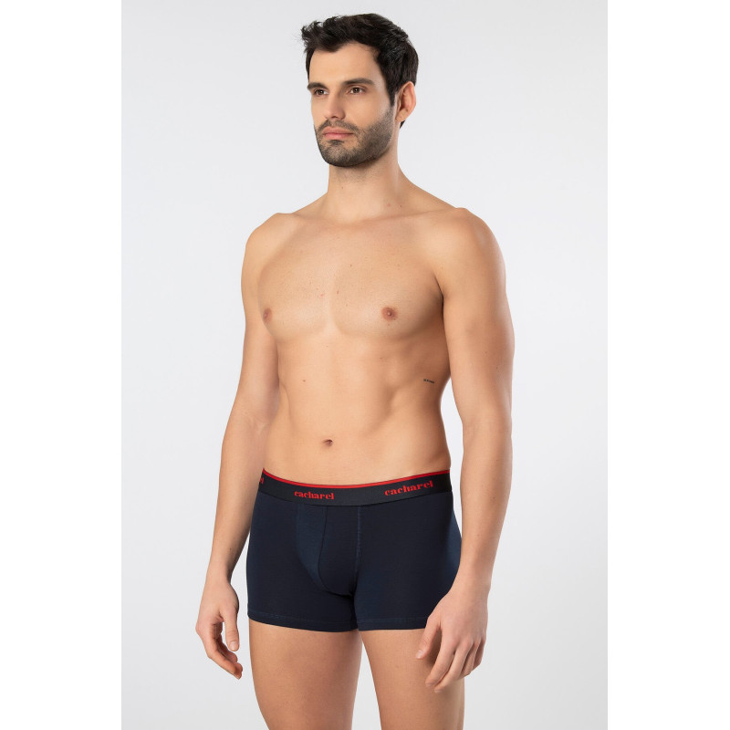 Cacharel Erkek Desenli Likrali Boxer 3'lü Paket 1339/Lacivert 5