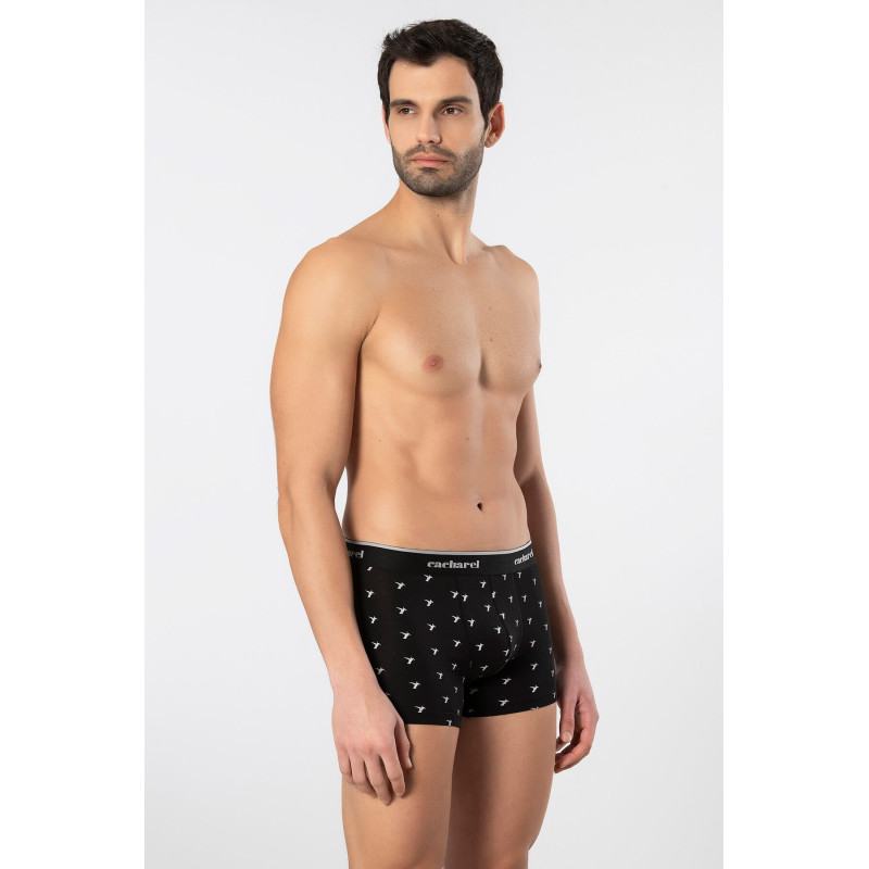 Cacharel Erkek Desenli Likrali Boxer 3'lü Paket 1339/Siyah 1 Cacharel Erkek Desenli Likrali Boxer 3'lü Paket 1339/Siyah 1
