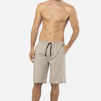 Cacharel Erkek Dokuma Bermuda Tek Alt 2241/Bej 1