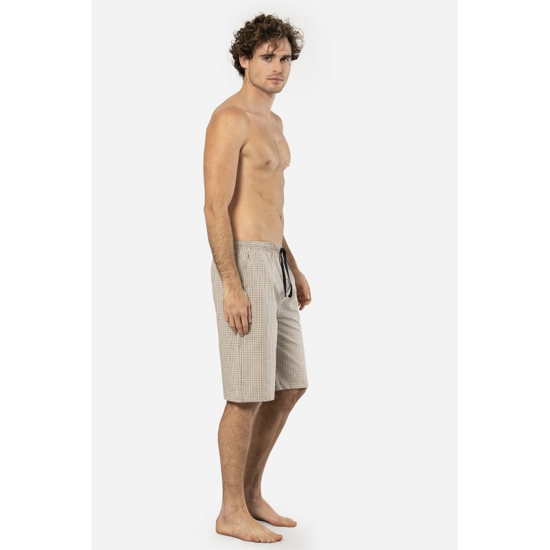 Cacharel Erkek Dokuma Bermuda Tek Alt 2241/Bej 1
