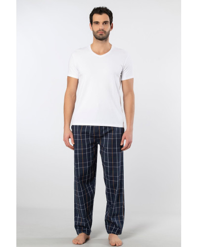 Cacharel Erkek Dokuma Pijama Takimi 2238/Lacivert 6