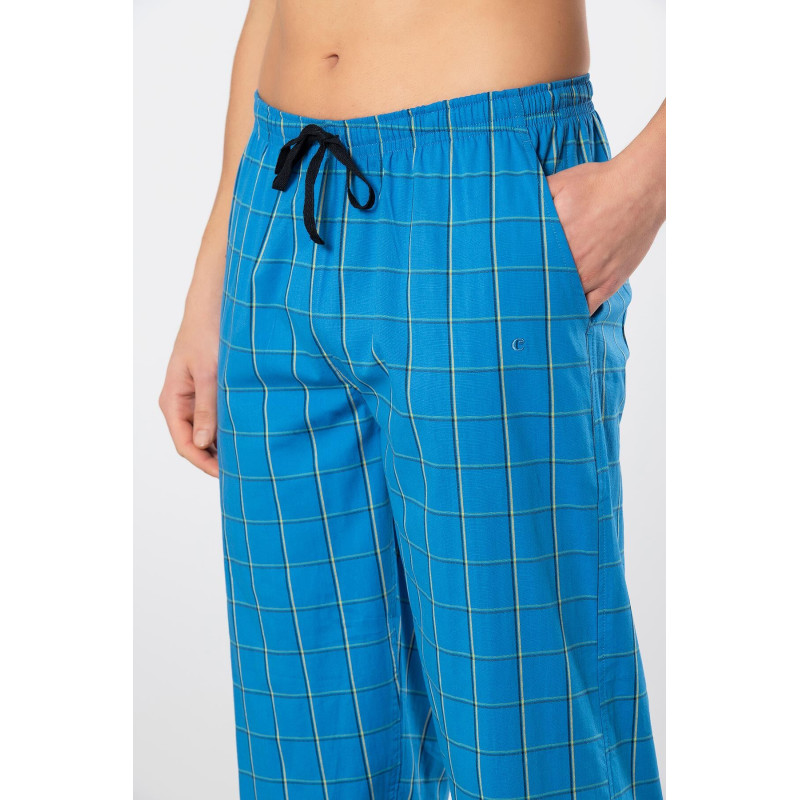 Cacharel Erkek Dokuma Pijama Tek Alt 2240/Mavi 3 Cacharel Erkek Dokuma Pijama Tek Alt 2240/Mavi 3