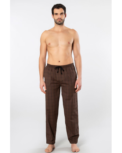 Cacharel Erkek Dokuma Pijama Tek Alt 2240/Kahve 1