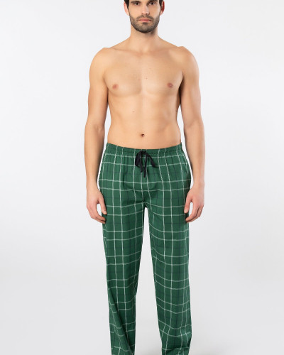 Cacharel Erkek Dokuma Pijama Tek Alt 2240/Yeşil 1