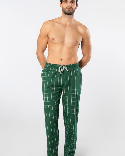 Cacharel Erkek Dokuma Pijama Tek Alt 2240/Yeşil 4