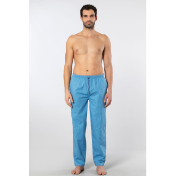 Cacharel Erkek Dokuma Pijama Tek Alt 2240/Mavi 4