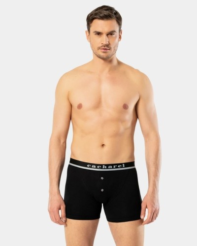 Cacharel Erkek Dügmeli Boxer 1313/Siyah