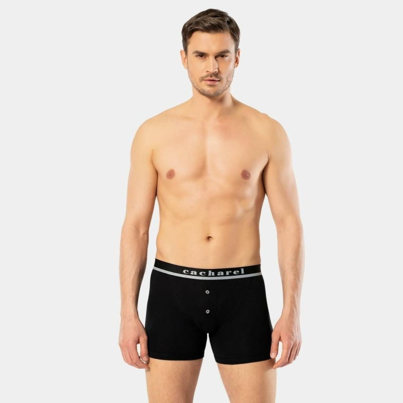 Cacharel Erkek Dügmeli Boxer 1313/Siyah