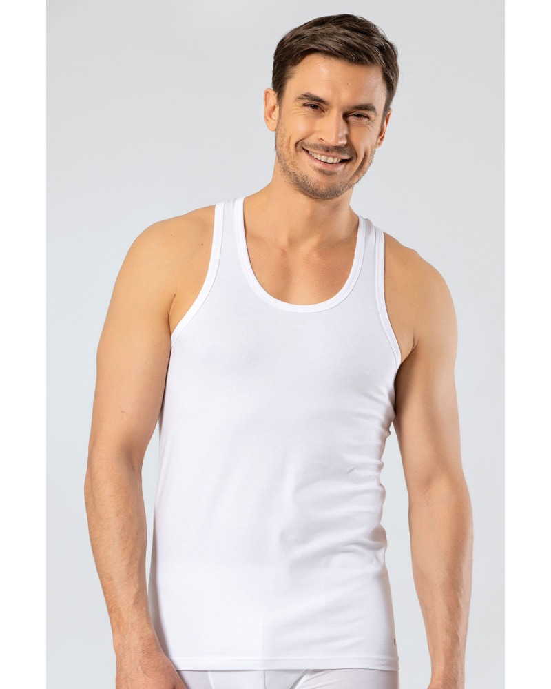 Cacharel Erkek Halter Yaka Spor Atlet 1302/Beyaz