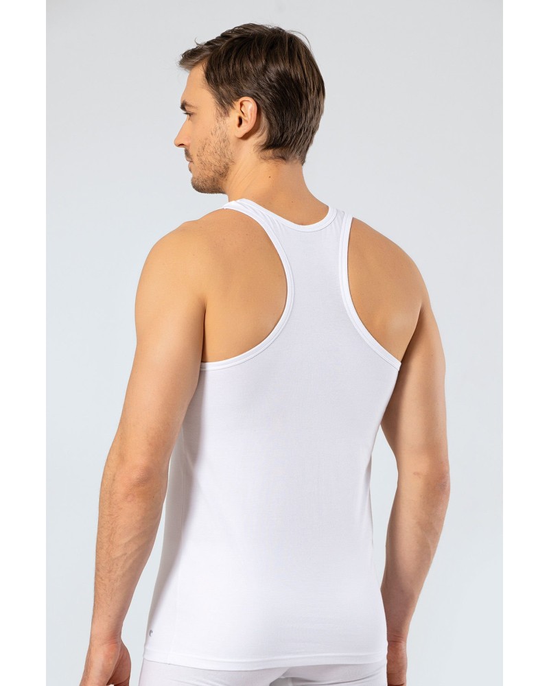 Cacharel Erkek Halter Yaka Spor Atlet 1302/Beyaz