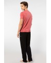 Cacharel Erkek Kisa Kollu Modal Pijama Takimi 2192/Mercan Cacharel Erkek Kisa Kollu Modal Pijama Takimi 2192/Mercan