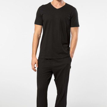 Cacharel Erkek Kisa Kollu Modal Pijama Takimi 2192/Siyah
