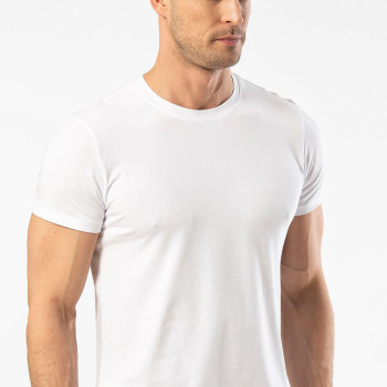 Cacharel Erkek Kisa Kollu T-shirt 1307/Beyaz