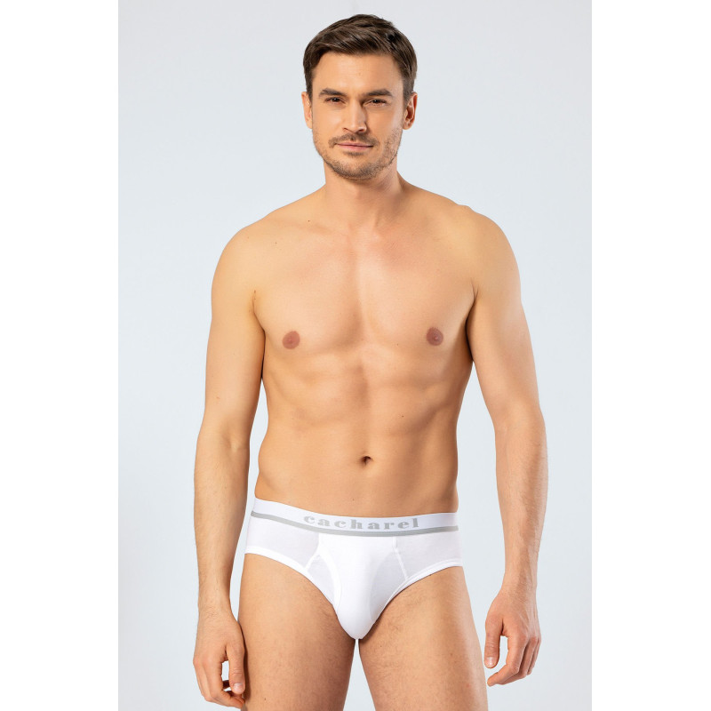 Cacharel Erkek Likrali Bantli Slip 1311/Beyaz