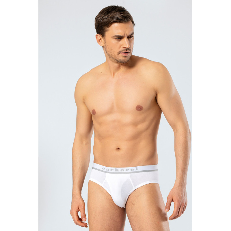Cacharel Erkek Likrali Bantli Slip 1311/Beyaz