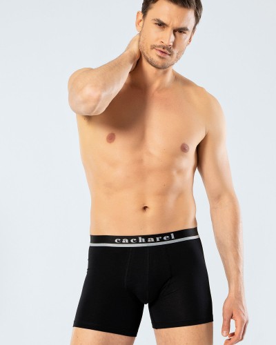 Cacharel Erkek Likrali Boxer 1315/Siyah