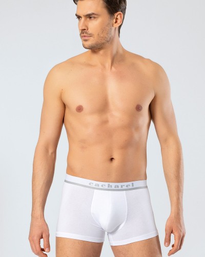 Cacharel Erkek Likrali Boxer 1317/Beyaz