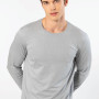 Cacharel Erkek Modal Pamuk Bisiklet Yaka T-shirt 2242/Gri