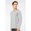 Cacharel Erkek Modal Pamuk Bisiklet Yaka T-shirt 2242/Gri