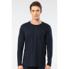 Cacharel Erkek Modal Pamuk Bisiklet Yaka T-shirt 2242/Lacivert