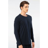 Cacharel Erkek Modal Pamuk Bisiklet Yaka T-shirt 2242/Lacivert