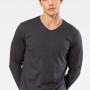 Cacharel Erkek Modal Pamuk V Yaka T-shirt 2243/Antrasit
