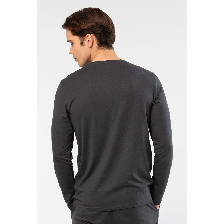 Cacharel Erkek Modal Pamuk V Yaka T-shirt 2243/Antrasit Cacharel Erkek Modal Pamuk V Yaka T-shirt 2243/Antrasit