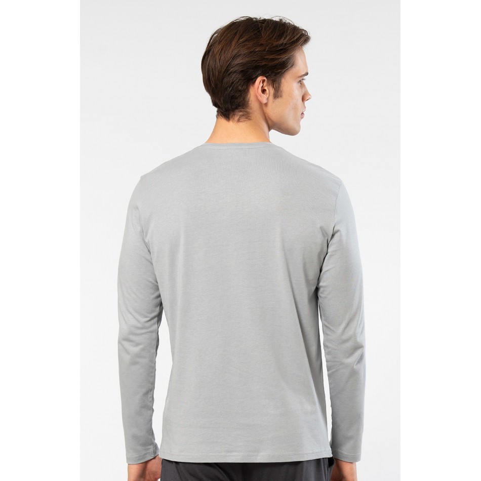 Cacharel Erkek Modal Pamuk V Yaka T-shirt 2243/Gri Cacharel Erkek Modal Pamuk V Yaka T-shirt 2243/Gri