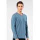 Cacharel Erkek Modal Pamuk V Yaka T-shirt 2243/İndigo Cacharel Erkek Modal Pamuk V Yaka T-shirt 2243/İndigo